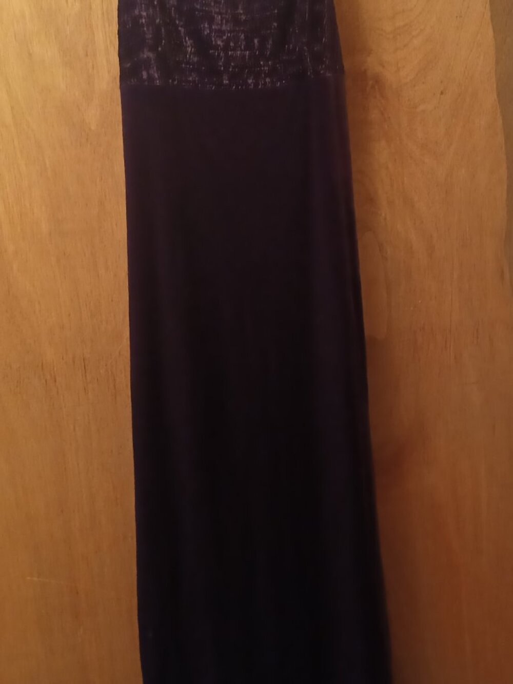 M Studio Women's Valvet Purple Satin Dress